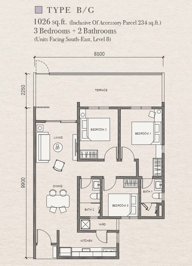 Layout D Floor Plan