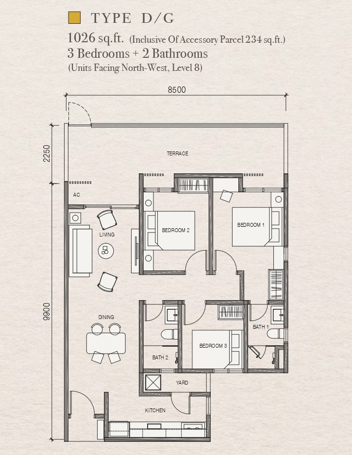 Layout D Floor Plan