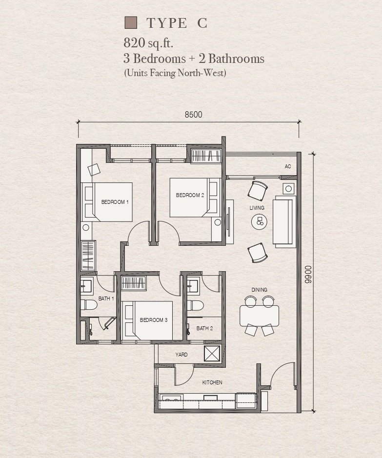 Layout D Floor Plan